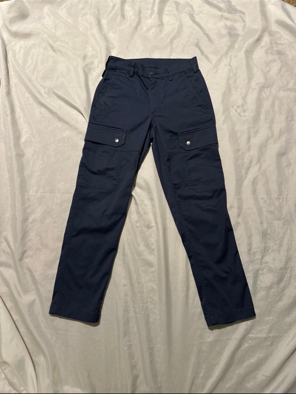 40 Grit Duluth Trading Pants  Blue Slim Fit Cargo Sz 28x30
